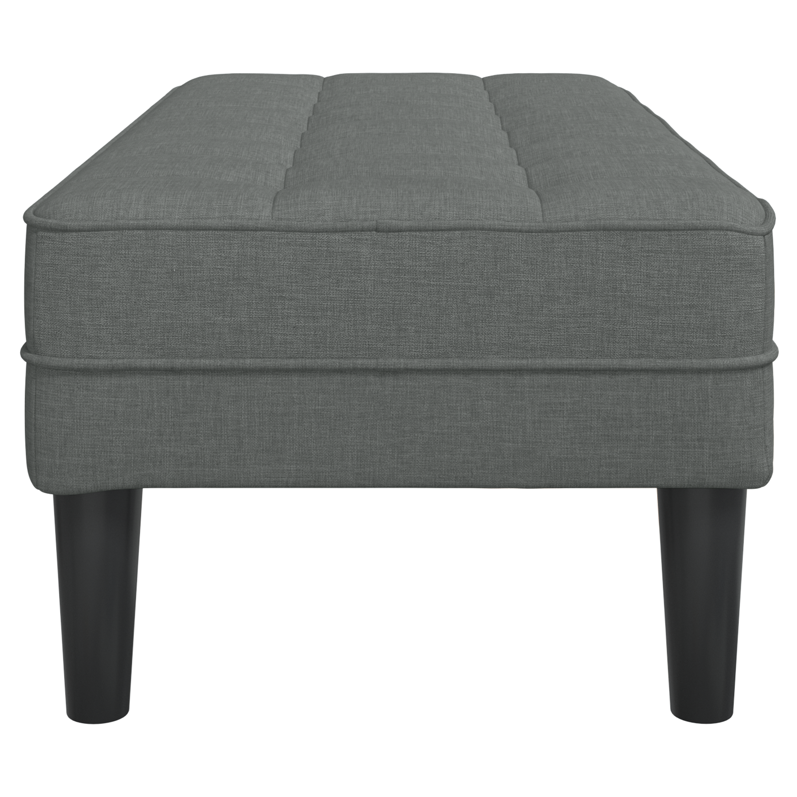 panchina  grigio scuro 113x57x39 cm in tessuto