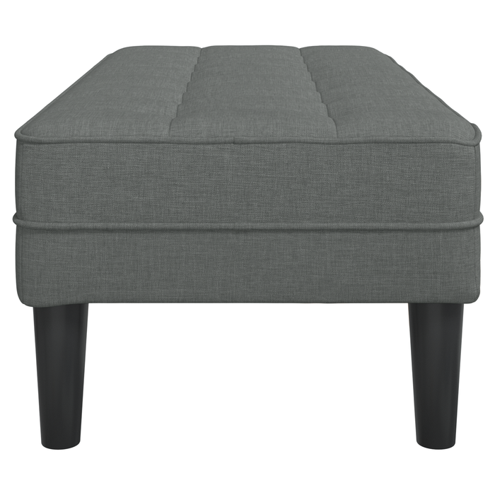 panchina  grigio scuro 113x57x39 cm in tessuto