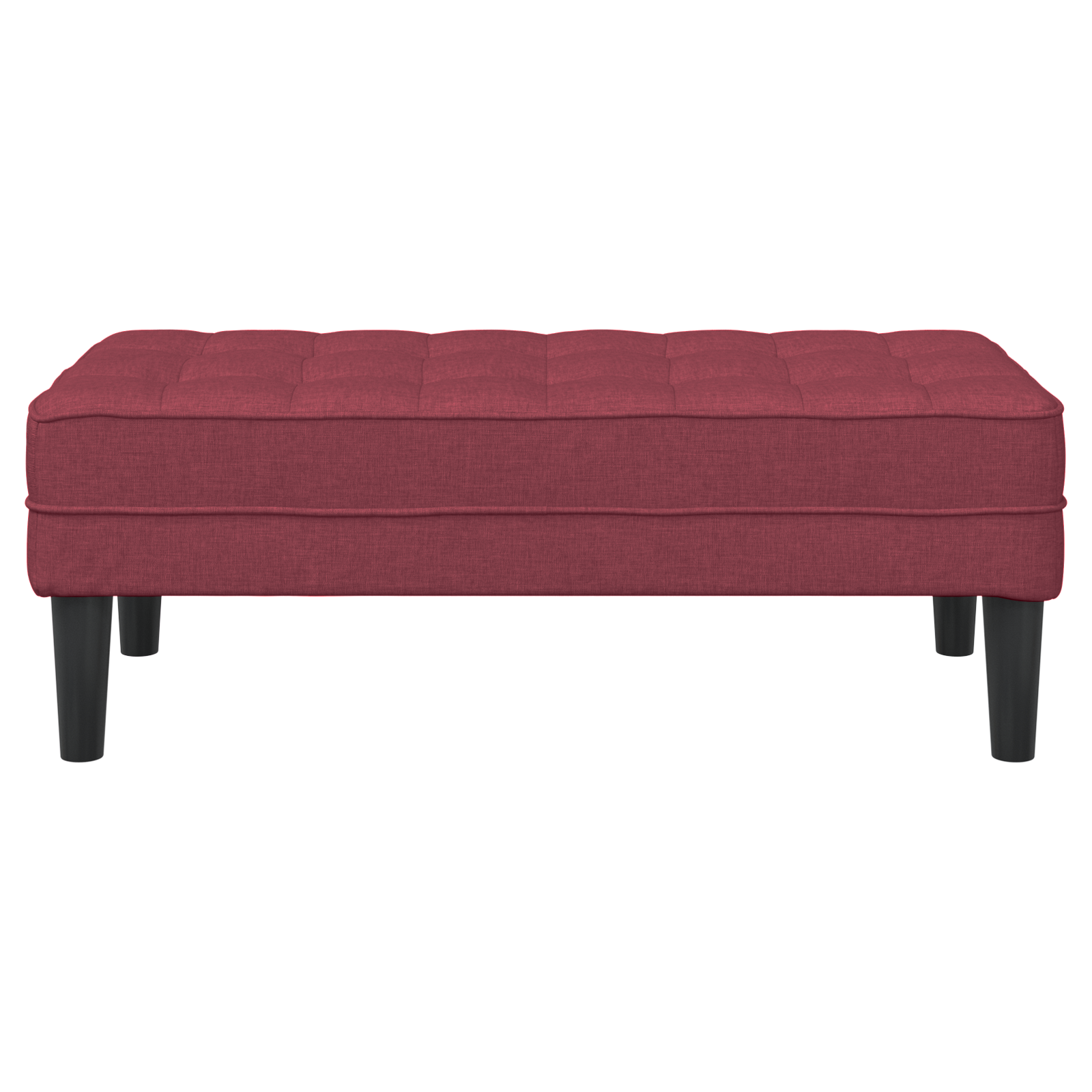 panchina  Rosso 113x57x39 cm Tappezzeria