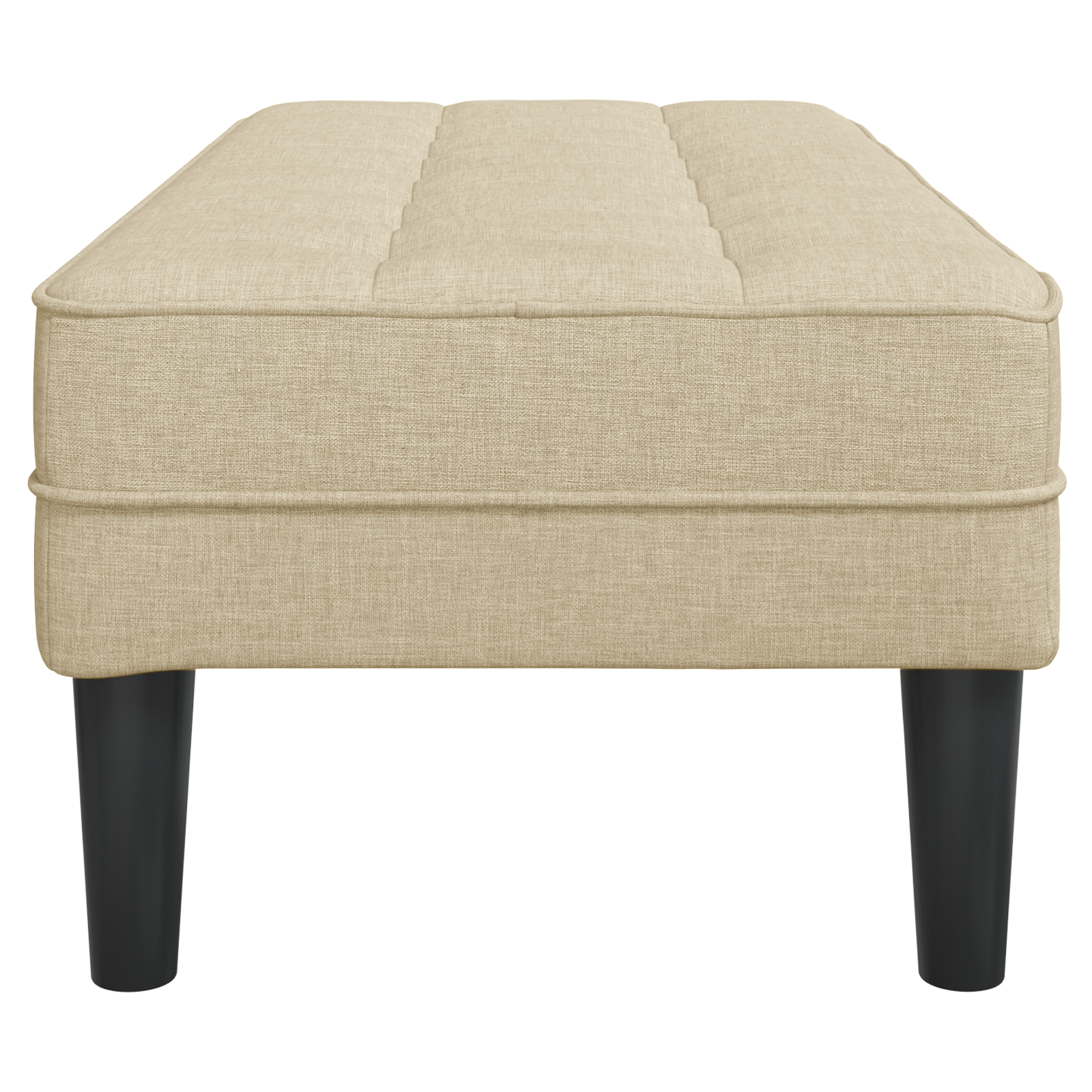 panchina  crema 113x57x39 cm tessuto