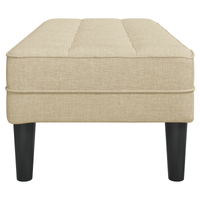 panchina  crema 113x57x39 cm tessuto