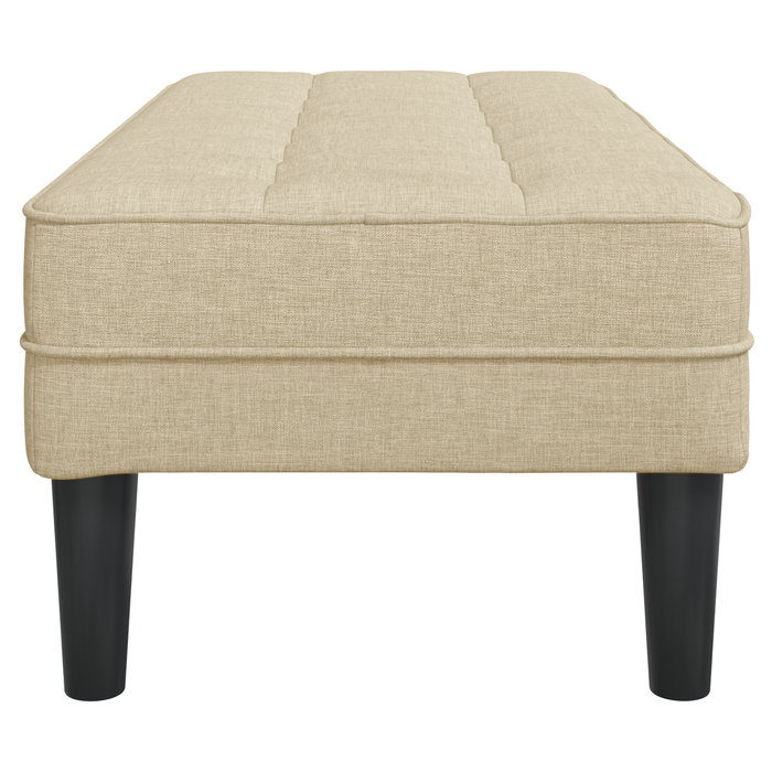 panchina  crema 113x57x39 cm tessuto