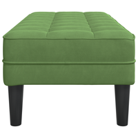 panchina Verde Chiaro 113x57x39 cm in velluto