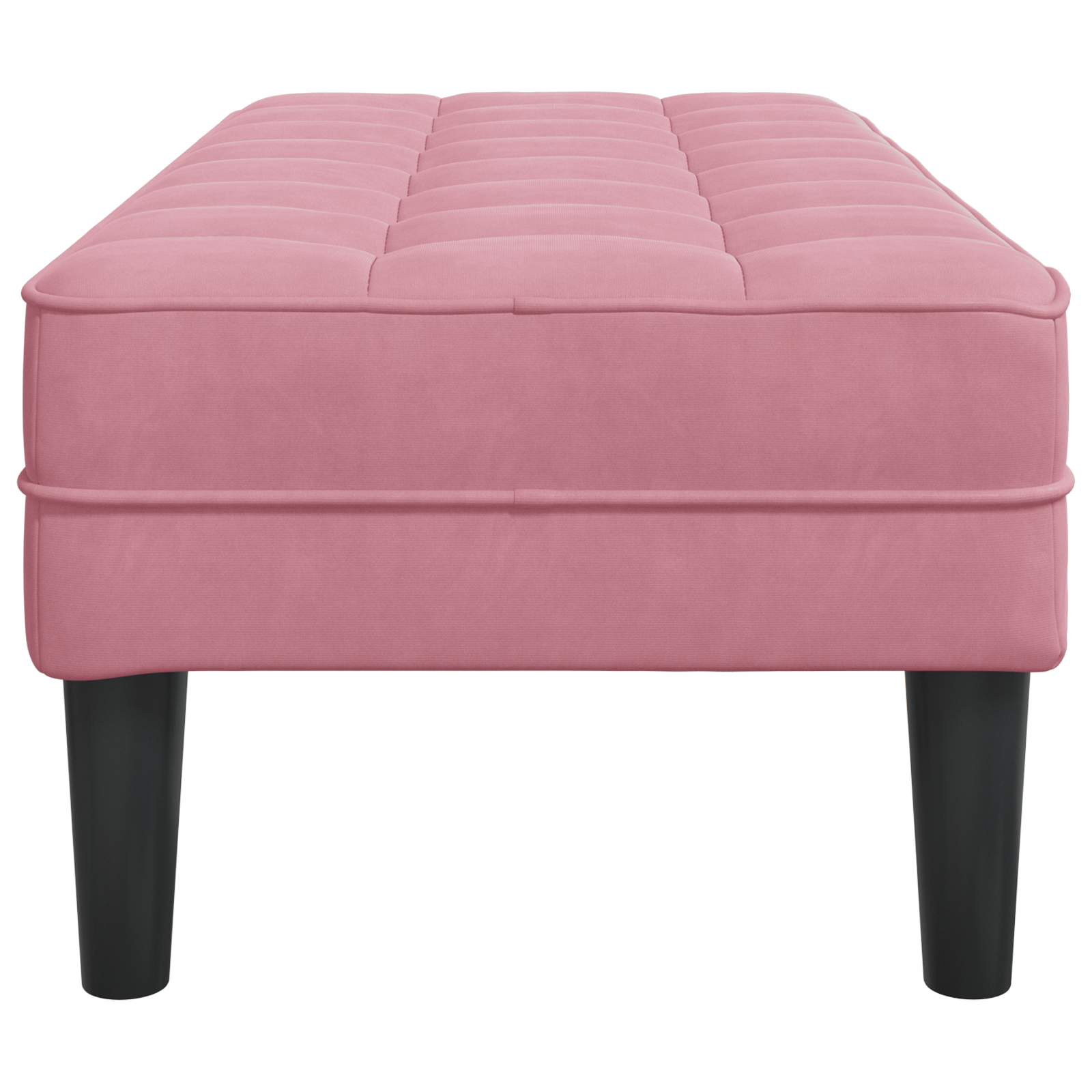 panchina rosa 113x57x39 cm in velluto