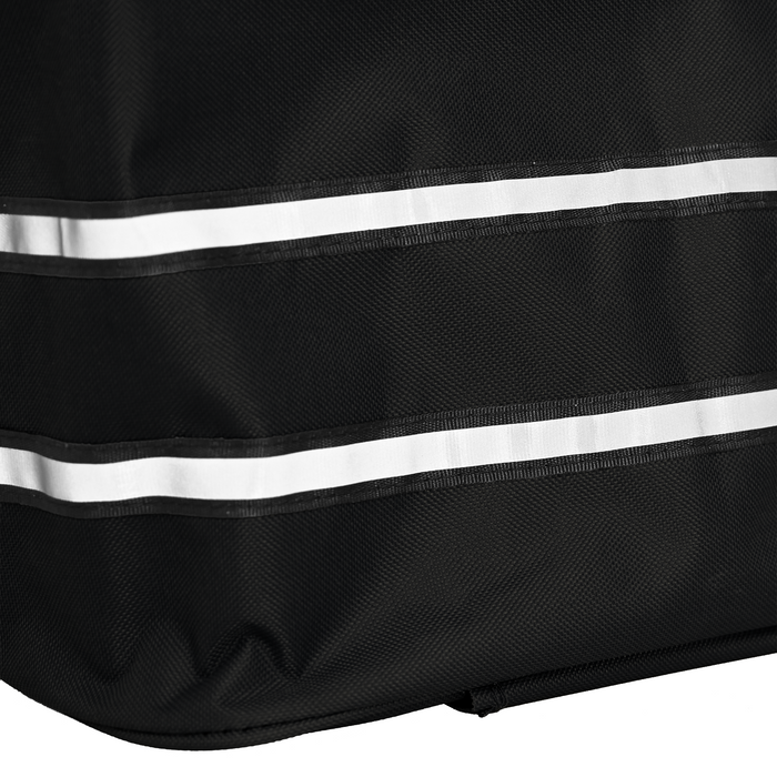 Carrello della spesa  con ruote e manico regolabile Nero 40 L