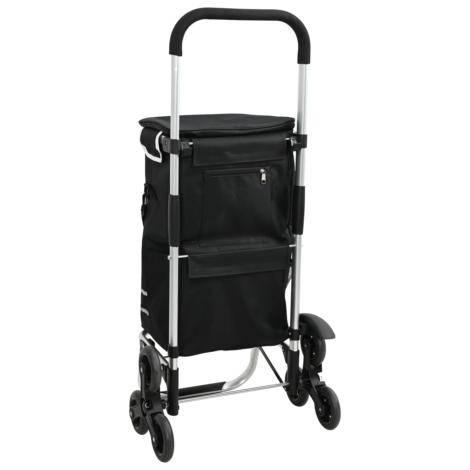 Carrello della spesa  con scalatore di gradini Nero 40 L