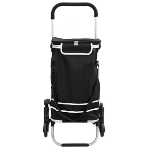 Carrello della spesa  con scalatore di gradini Nero 40 L