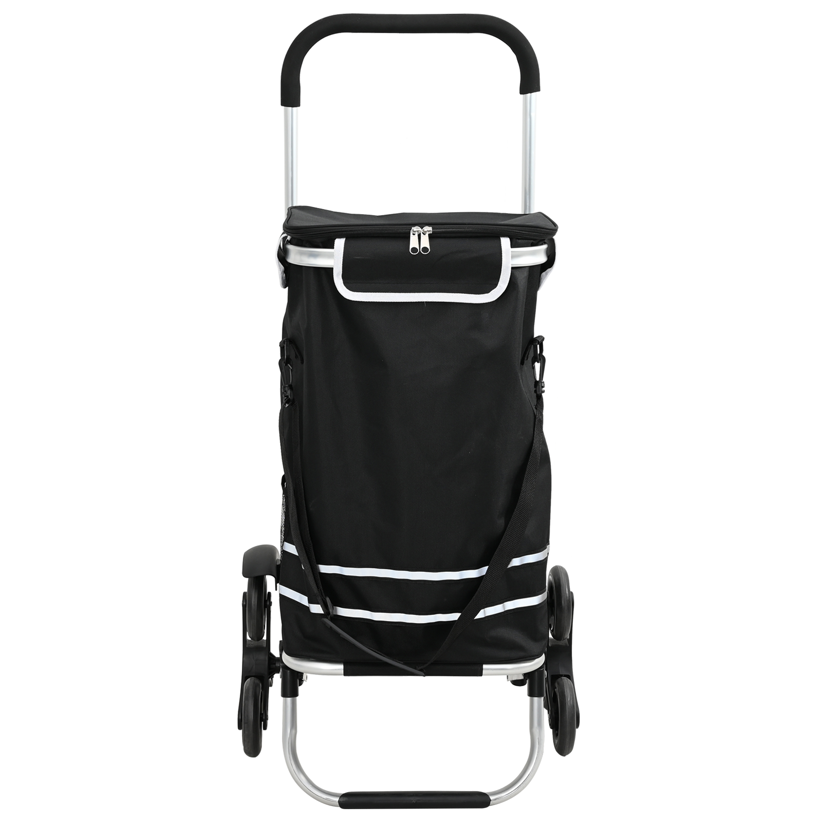 Carrello della spesa  con scalatore di gradini Nero 40 L