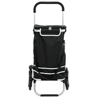 Carrello della spesa  con scalatore di gradini Nero 40 L