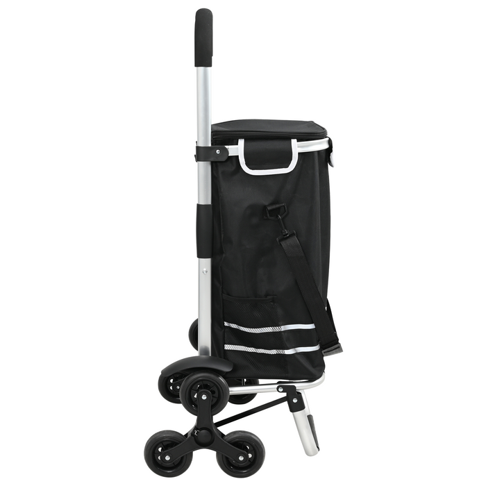Carrello della spesa  con scalatore di gradini Nero 40 L
