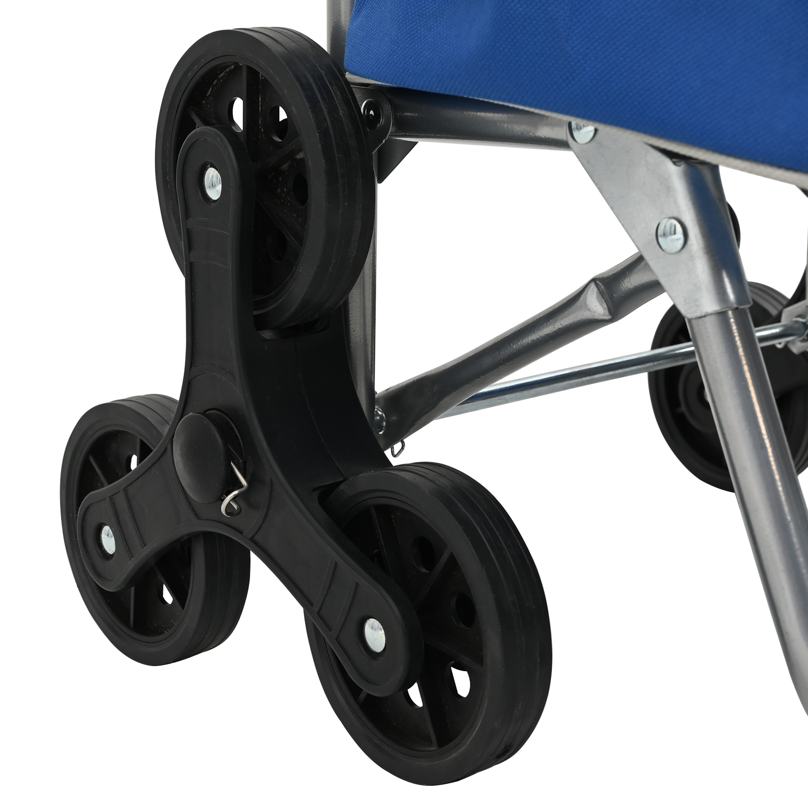 Carrello della spesa  con scalatore di scale Blu 38 L
