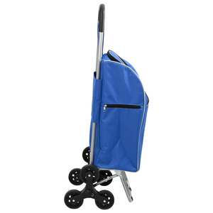 Carrello della spesa  con scalatore di scale Blu 38 L