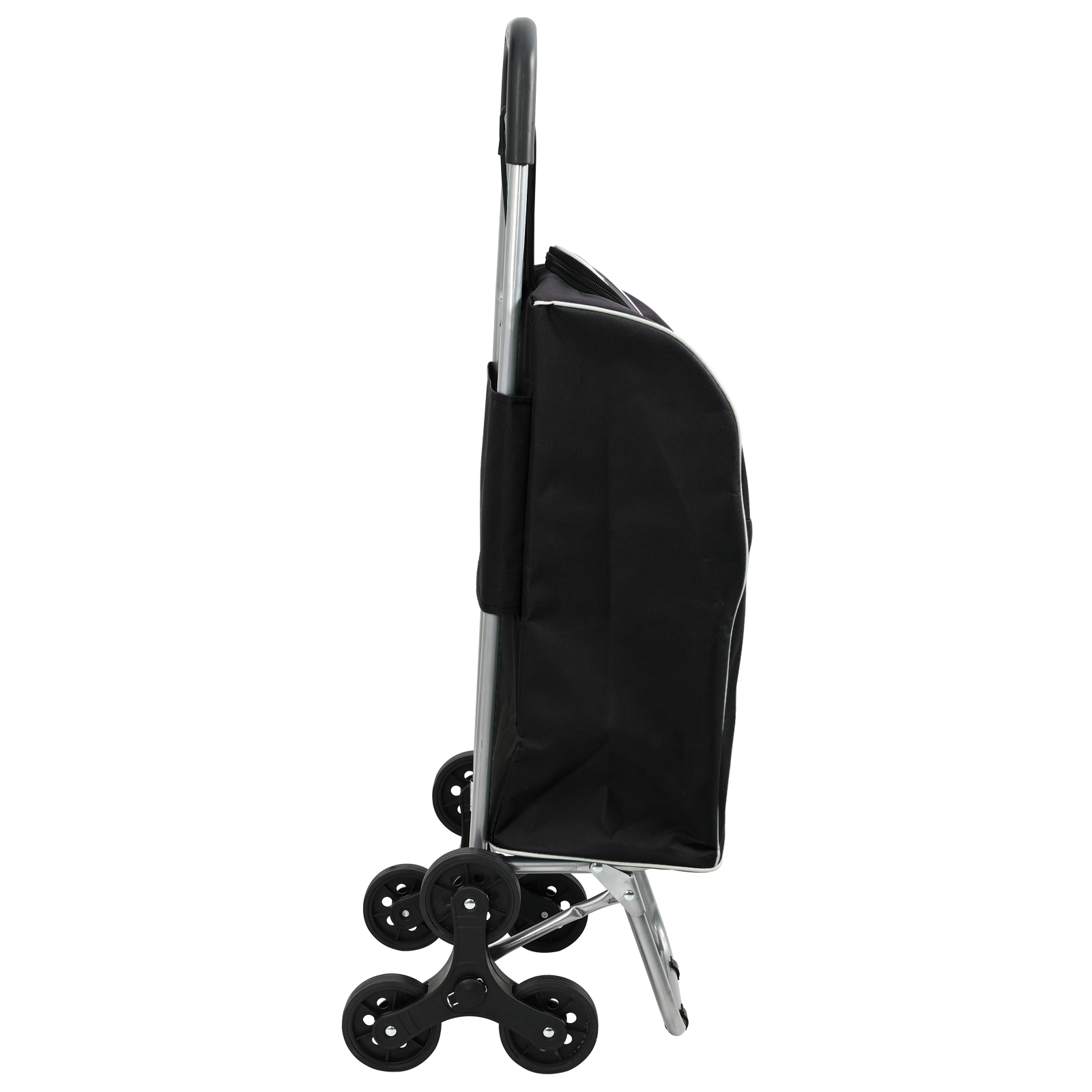 Carrello della spesa  con scalatore per scale Nero 38 L