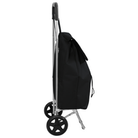 Carrello della Spesa  con Ruote Nero 35 L
