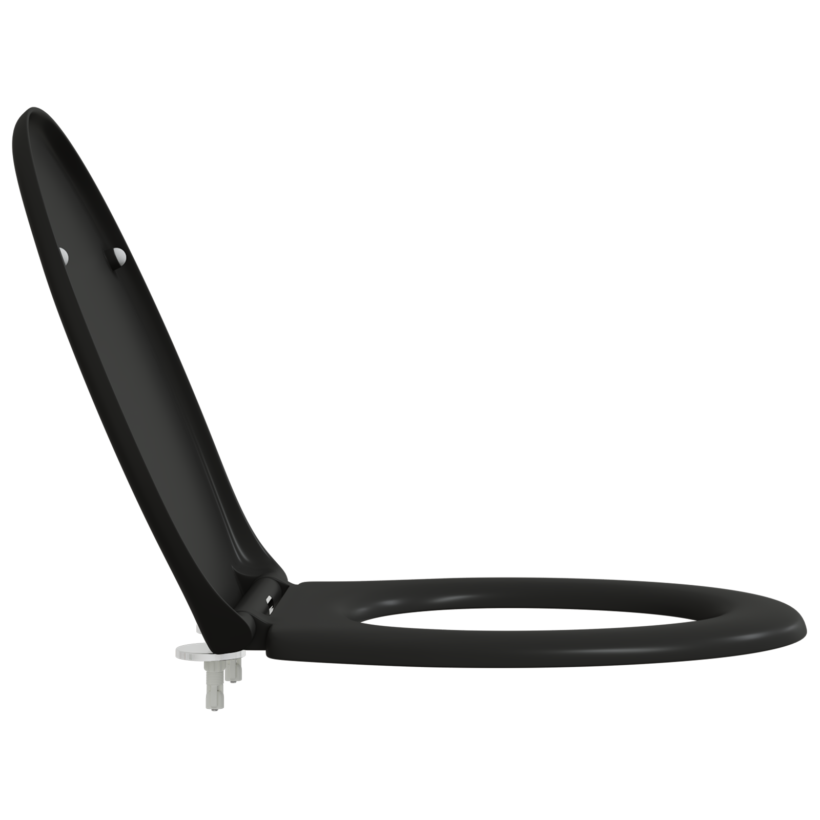 Copriwater a rilascio rapido con chiusura silenziosa in Duroplast Nero