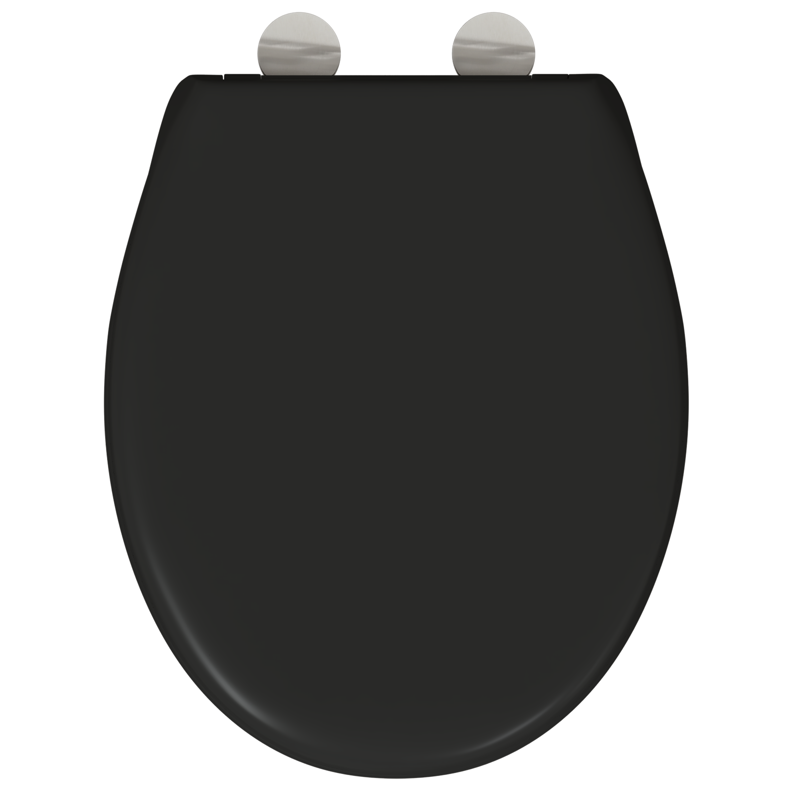 Copriwater a rilascio rapido con chiusura silenziosa in Duroplast Nero