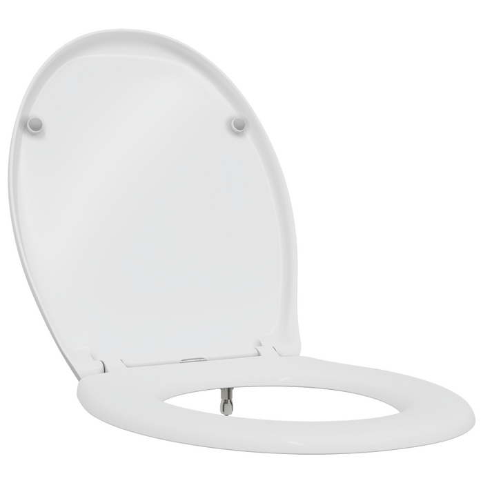 Sedile del Water con Chiusura Morbida Duroplast Bianco