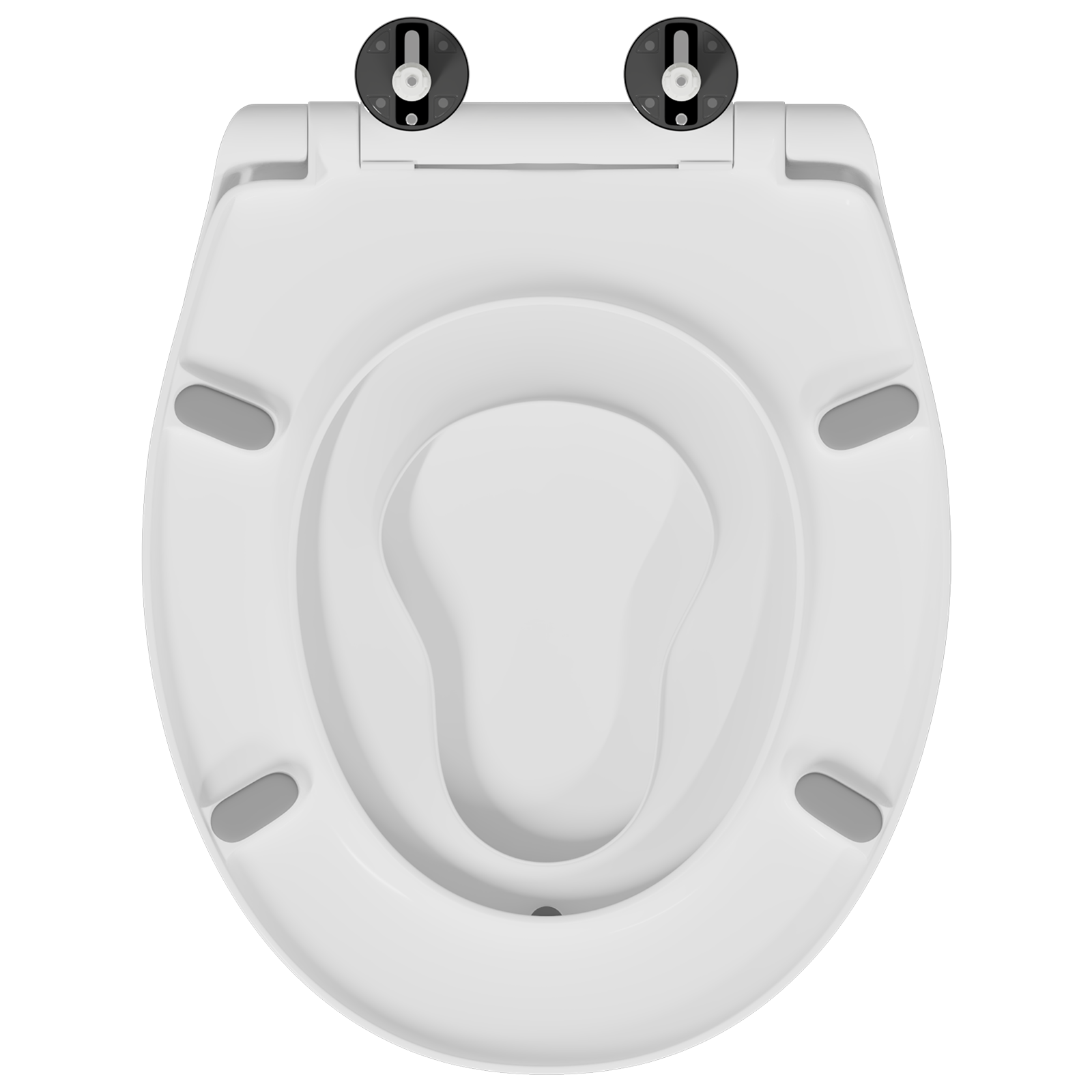 Toilette per famiglie  con seggiolino per bambini rilascio rapido in Duroplast