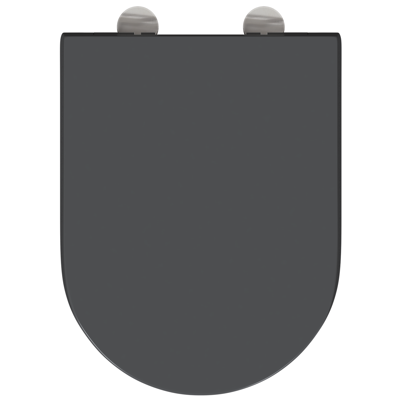 Toilette a rilascio rapido con chiusura morbida in Duroplast Antracite