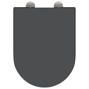 Toilette a rilascio rapido con chiusura morbida in Duroplast Antracite