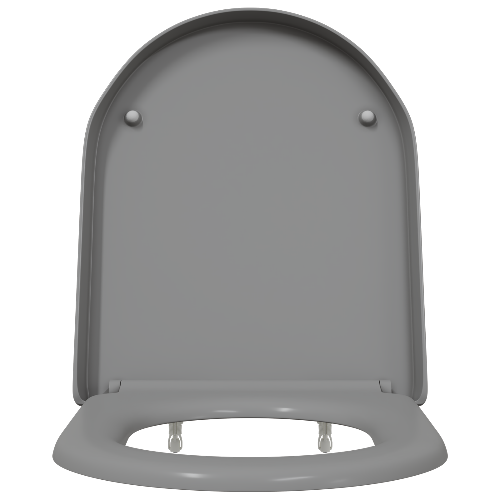 Sedile per Toilette con Rilascio Rapido e Soft Close Duroplast Grigio di