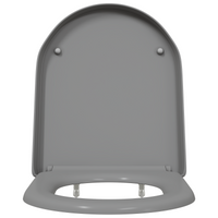 Sedile per Toilette con Rilascio Rapido e Soft Close Duroplast Grigio di