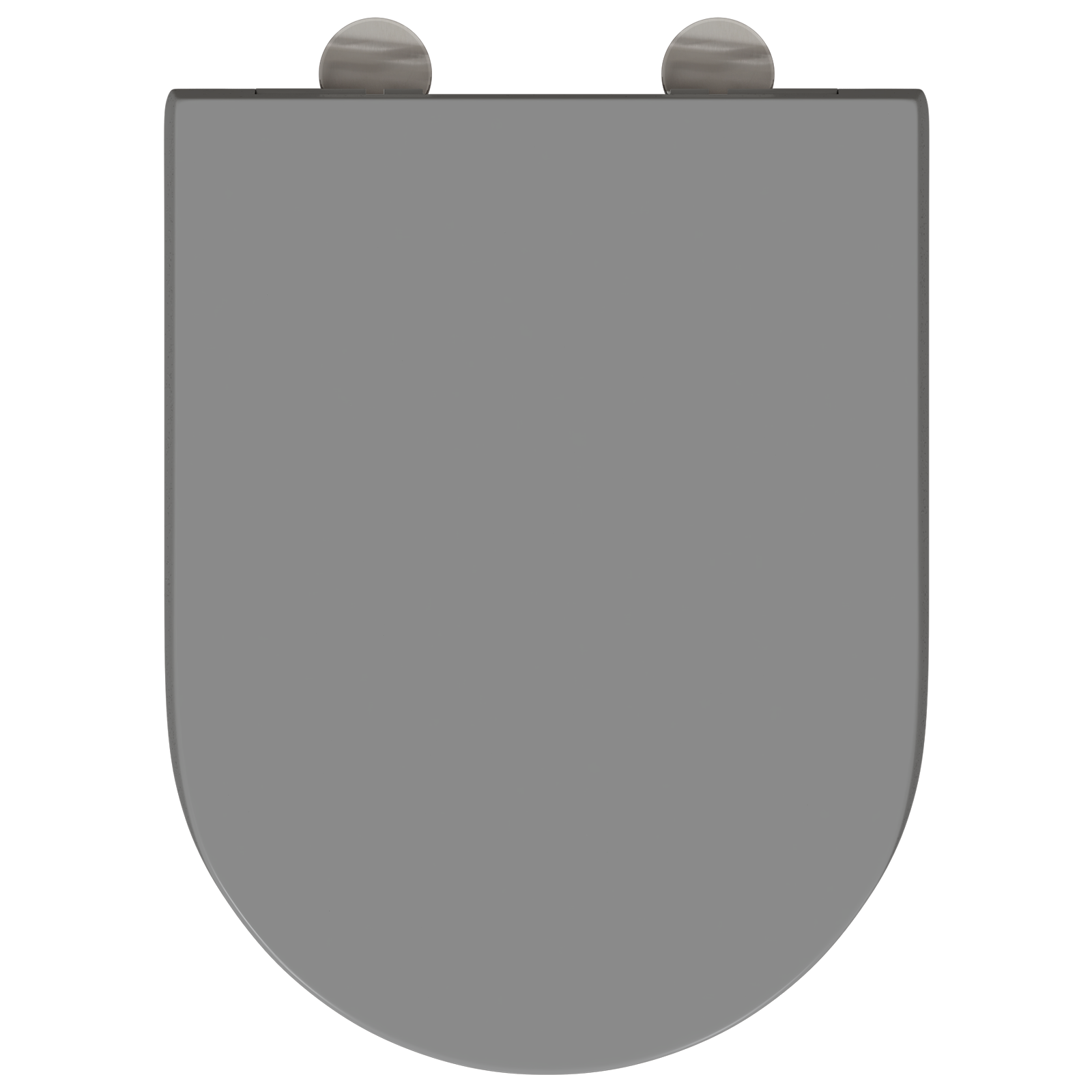 Sedile per Toilette con Rilascio Rapido e Soft Close Duroplast Grigio di