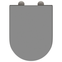 Sedile per Toilette con Rilascio Rapido e Soft Close Duroplast Grigio di