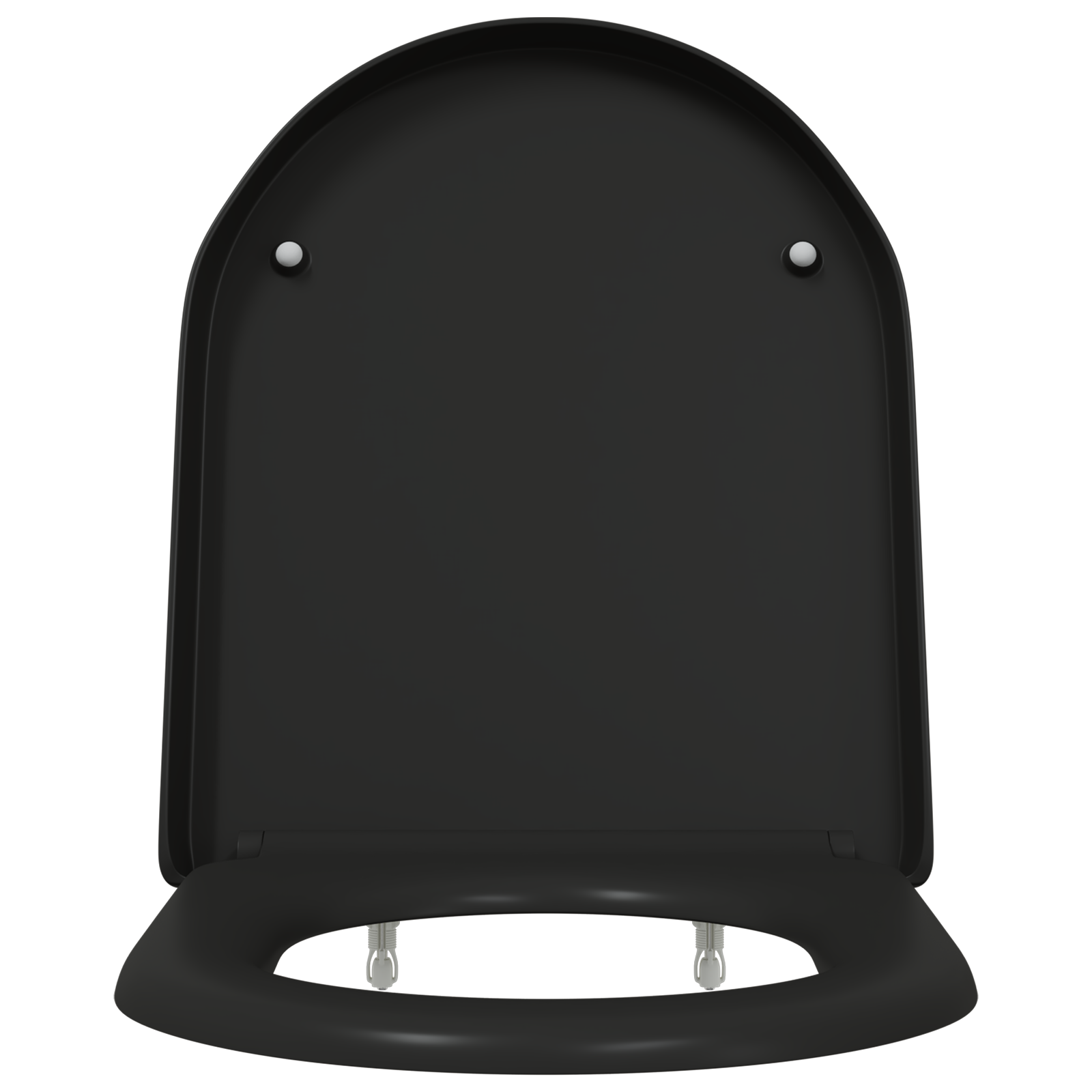 Sedile WC con Rilascio Rapido e Chiusura Morbida Duroplast Nero di