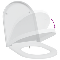 Sedile per Toilette a Rimozione Rapida con Soft Close Duroplast Bianco di