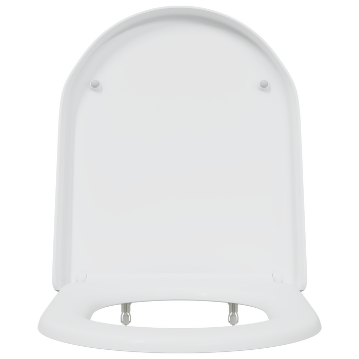 Sedile per Toilette a Rimozione Rapida con Soft Close Duroplast Bianco di