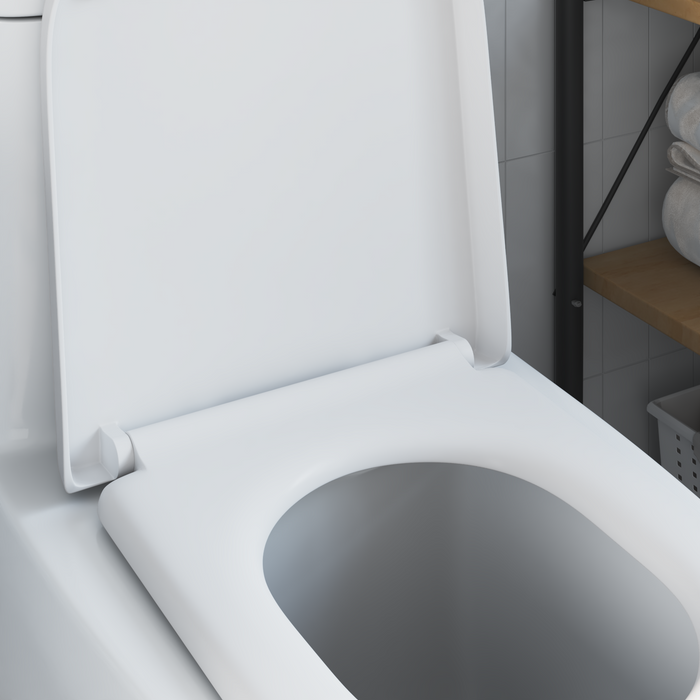 Sedile per Toilette a Rimozione Rapida con Soft Close Duroplast Bianco di