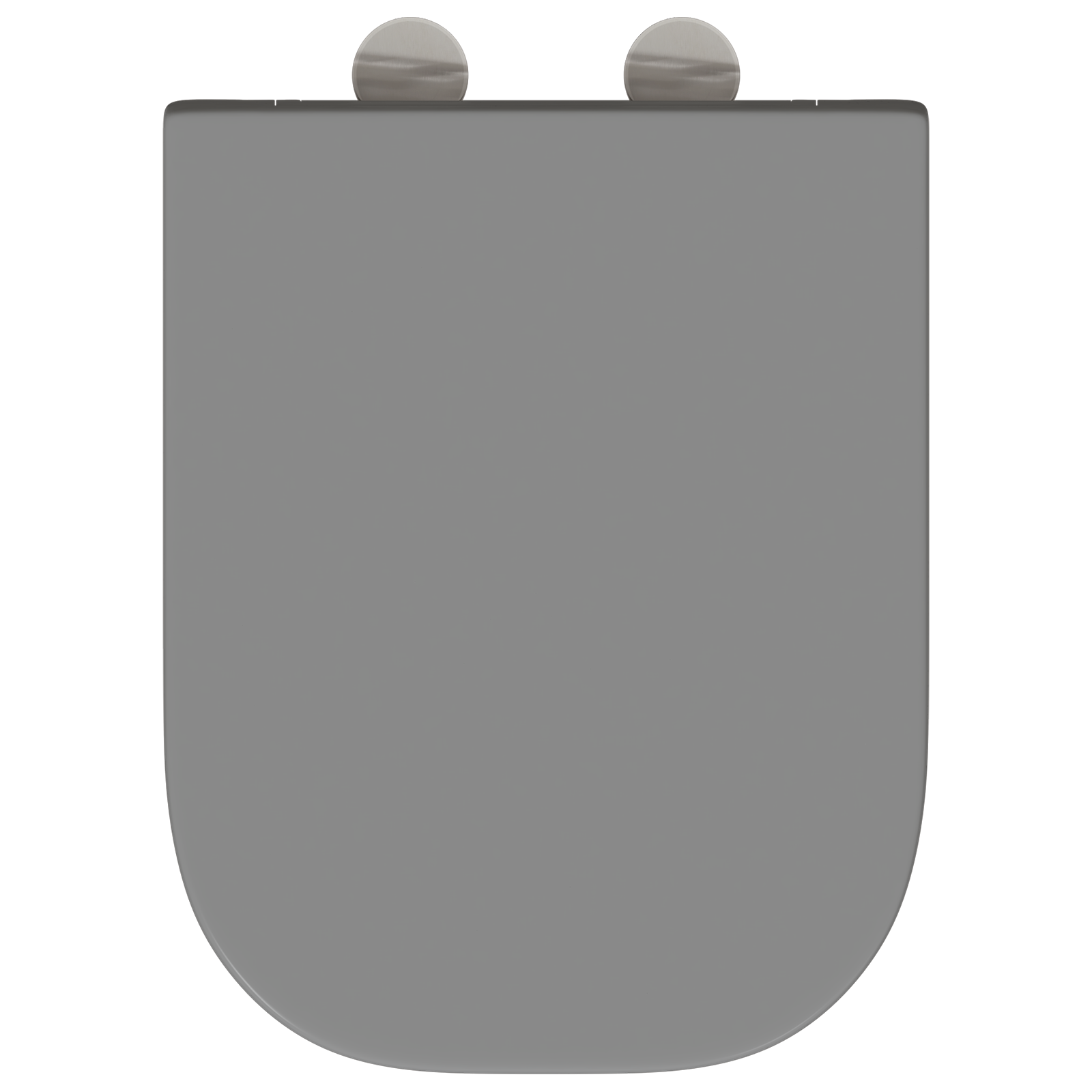 Sgabello per WC con chiusura morbida in Duroplast Grigio