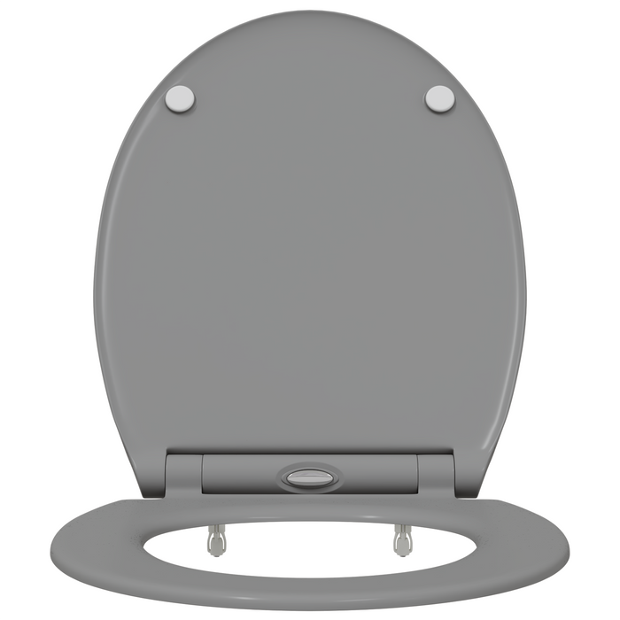 Toilette con Chiusura Morbida in Duroplast Grigia
