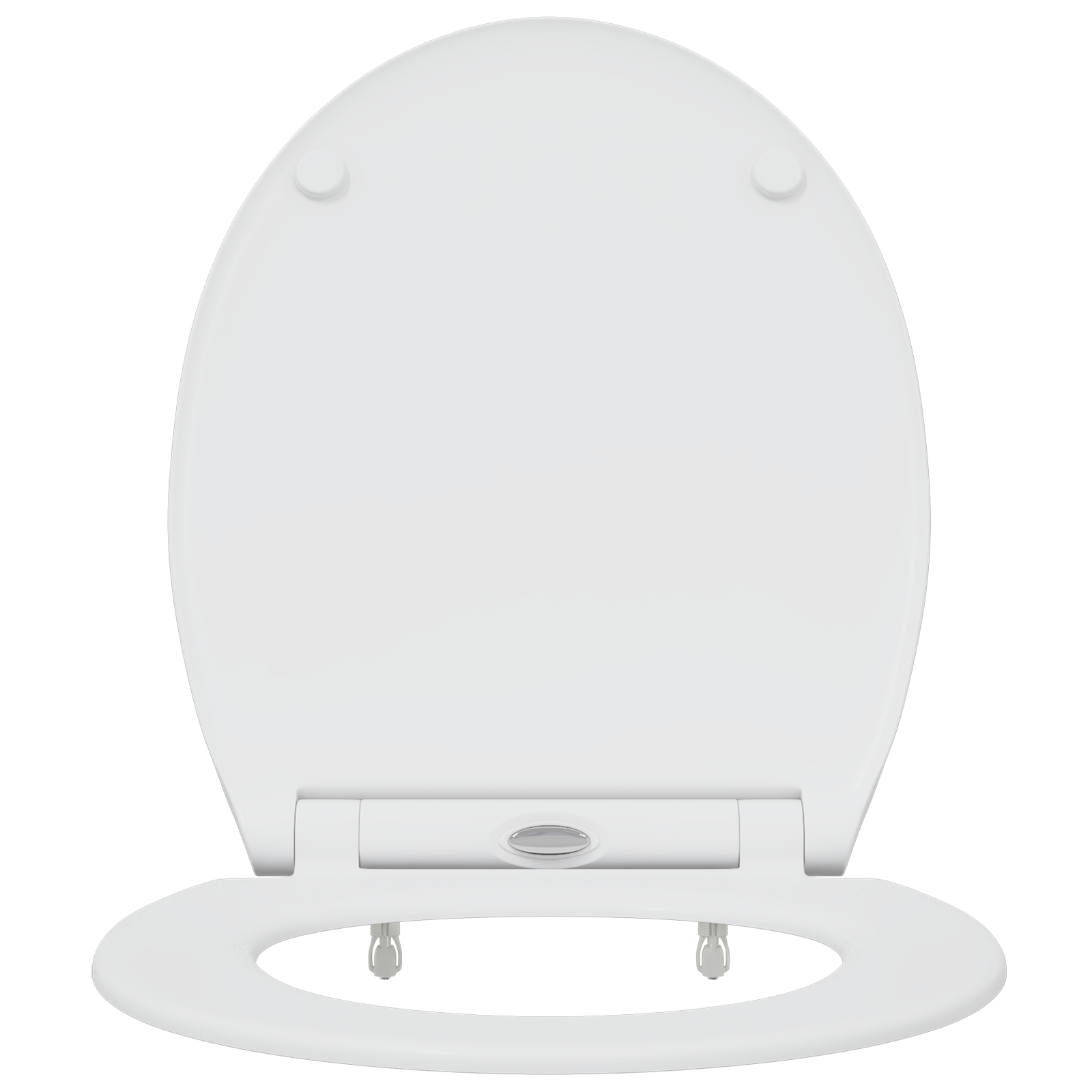 Toilet Seat con Chiusura Flessibile in Duroplast Bianco