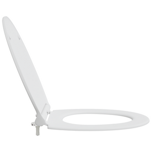 Toilet Seat con Chiusura Flessibile in Duroplast Bianco