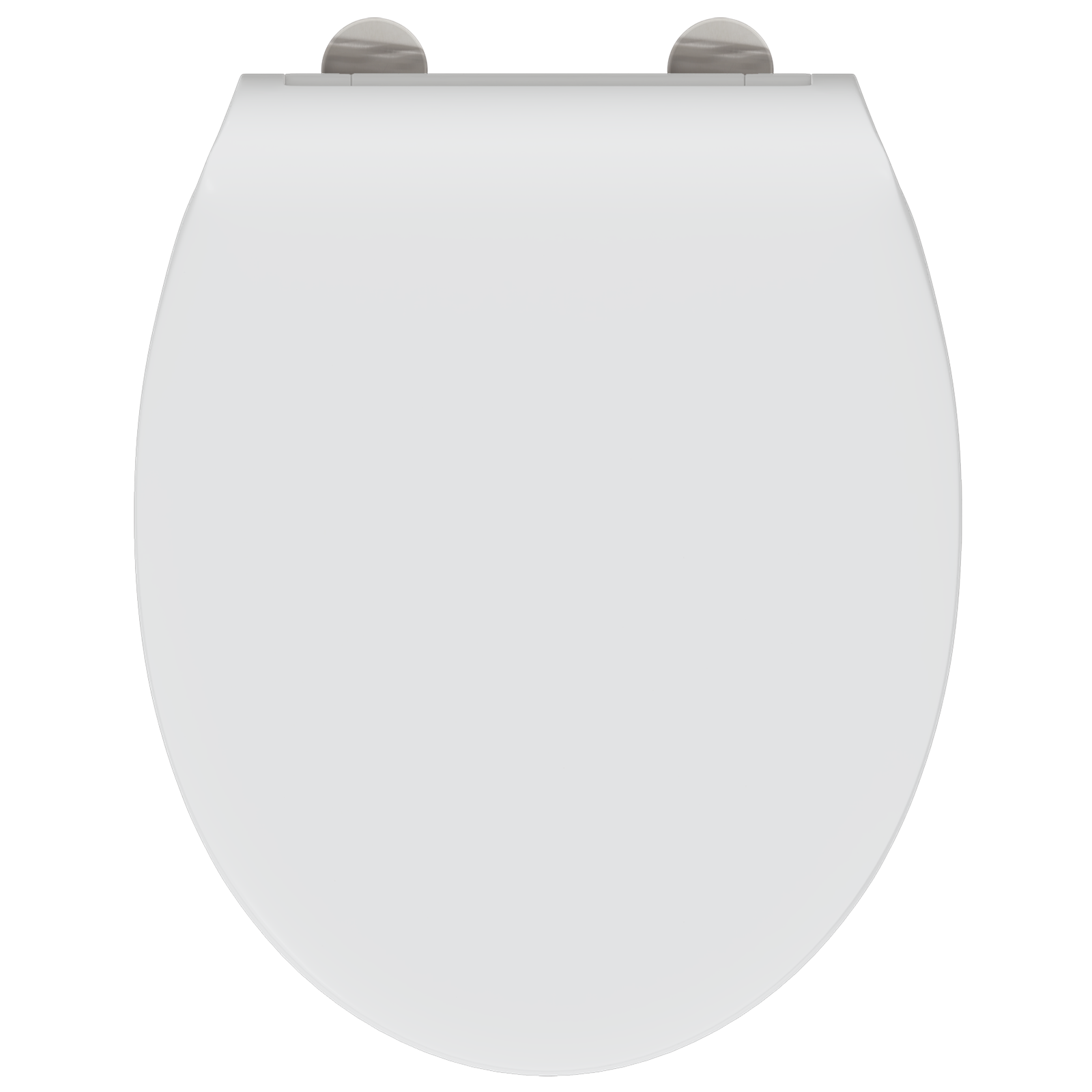 Toilet Seat con Chiusura Flessibile in Duroplast Bianco