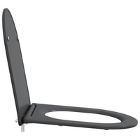 Sedile del WC con Chiusura Morbida in Duroplast Antracite di