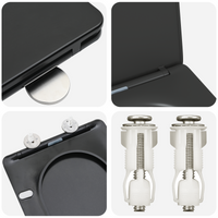 Seggiolino per Toilette a Rilascio Rapido con Chiusura Morbida - Duroplast, Nero