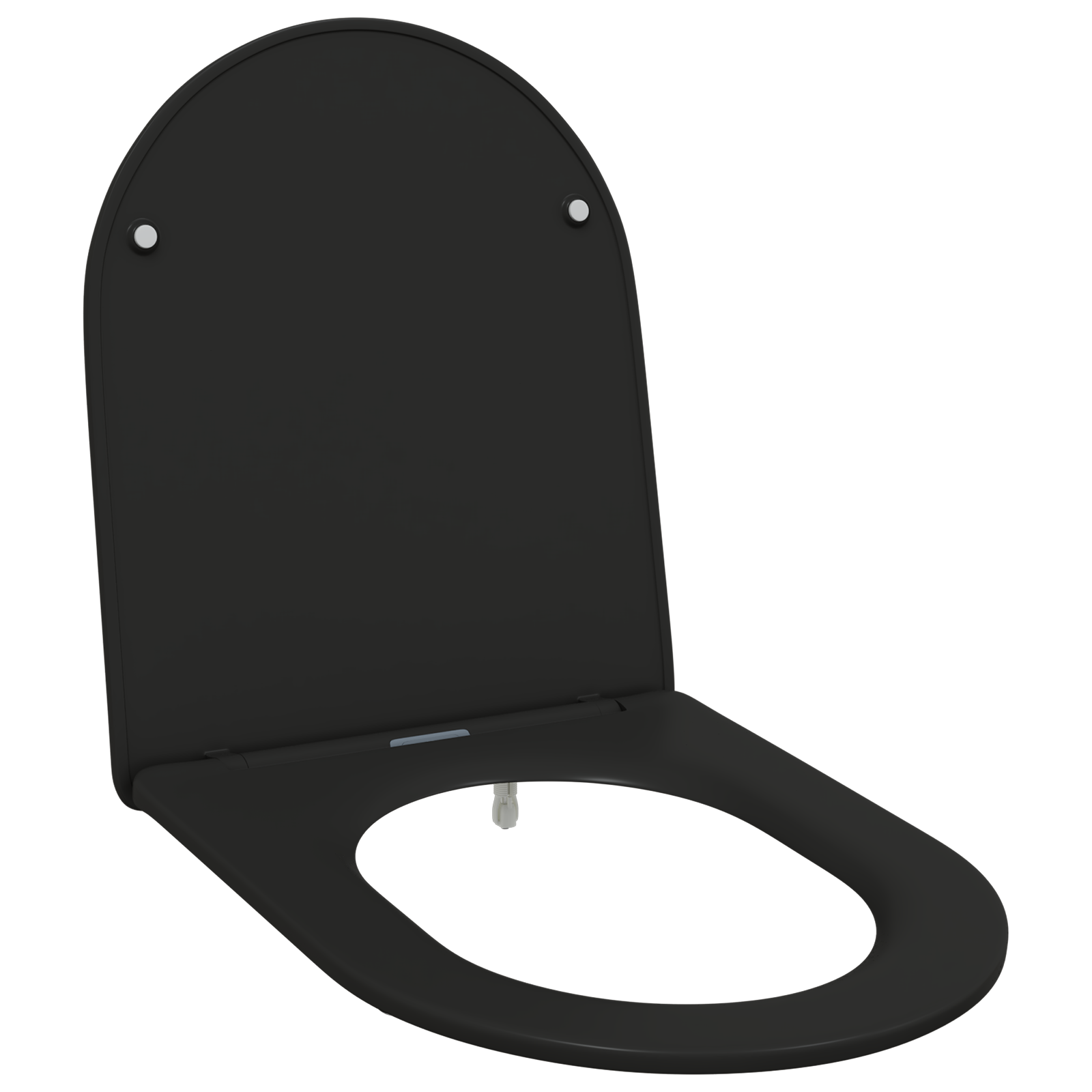 Seggiolino per Toilette a Rilascio Rapido con Chiusura Morbida - Duroplast, Nero