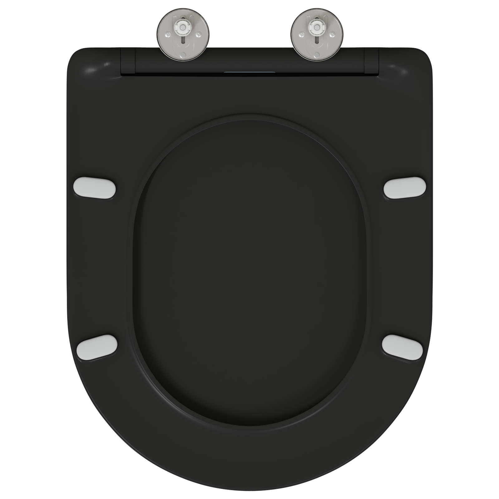 Seggiolino per Toilette a Rilascio Rapido con Chiusura Morbida - Duroplast, Nero