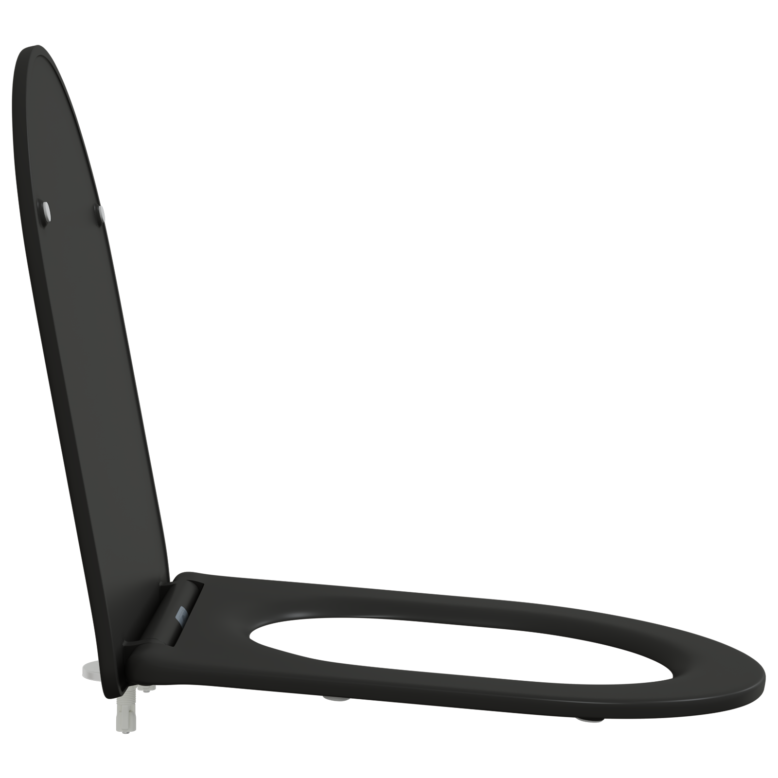 Seggiolino per Toilette a Rilascio Rapido con Chiusura Morbida - Duroplast, Nero