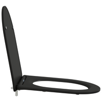 Seggiolino per Toilette a Rilascio Rapido con Chiusura Morbida - Duroplast, Nero