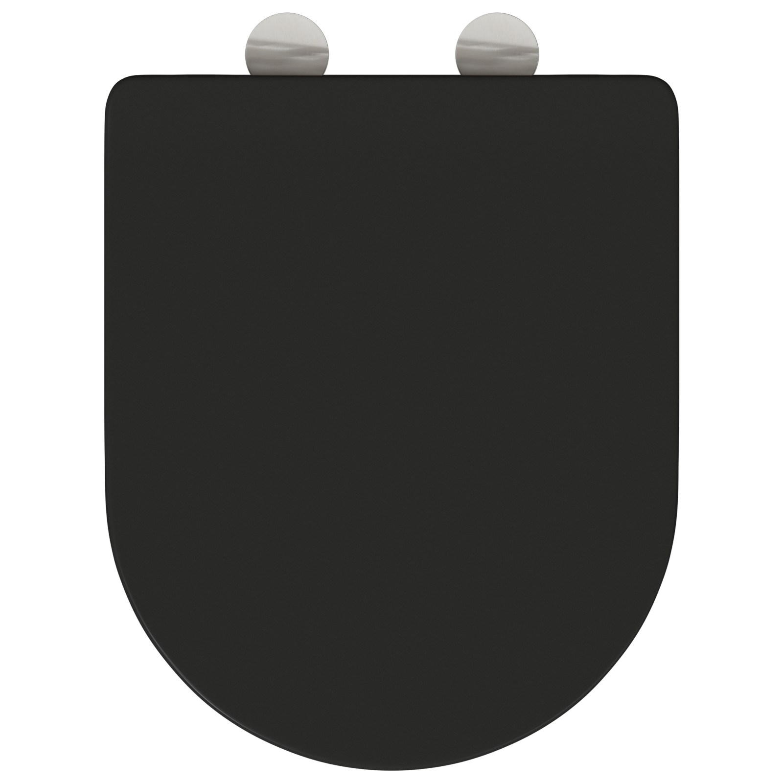 Seggiolino per Toilette a Rilascio Rapido con Chiusura Morbida - Duroplast, Nero