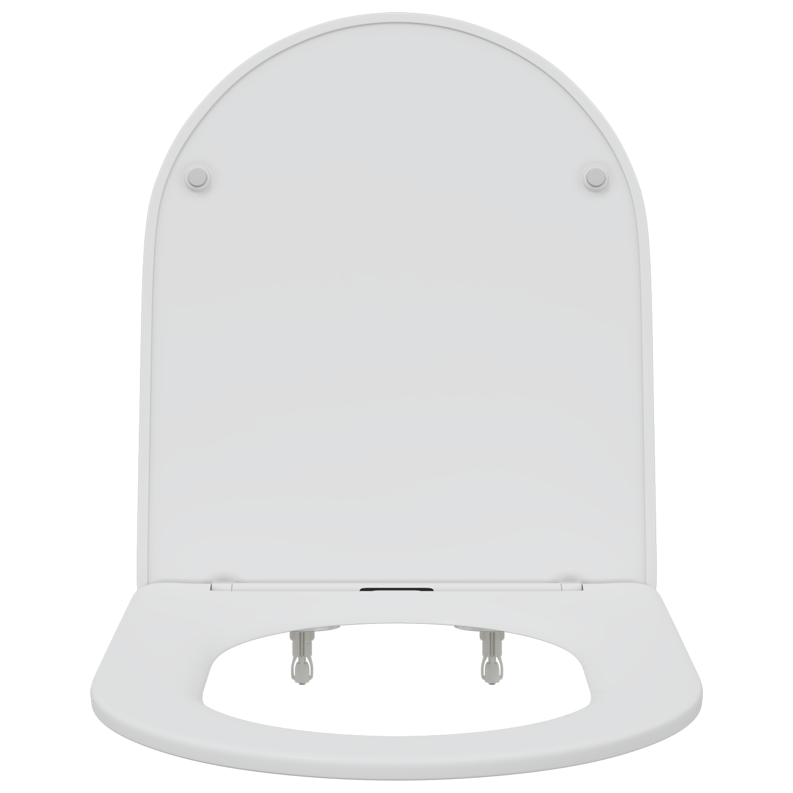 Sedile per Toilette con Chiusura Rapida e Soft Close in Duroplast Bianco