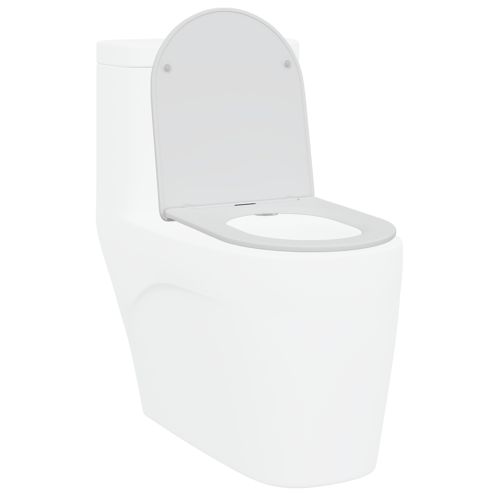 Sedile per Toilette con Chiusura Rapida e Soft Close in Duroplast Bianco