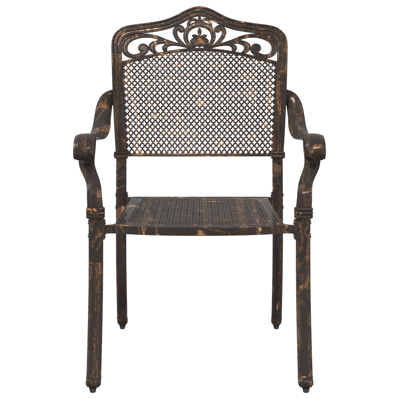 Sdraio da giardino  2 pcs in alluminio fuso bronzo