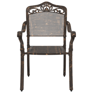 Sdraio da giardino  2 pcs in alluminio fuso bronzo