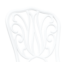 Set da Giardino Bistro 3 Pezzi  in Alluminio Bianco