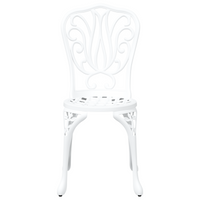 Set da Giardino Bistro 3 Pezzi  in Alluminio Bianco